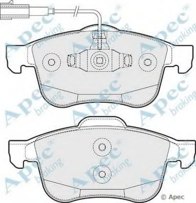 Комплект тормозных колодок, дисковый тормоз APEC braking купить