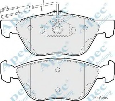 Комплект тормозных колодок, дисковый тормоз APEC braking купить