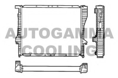 Радиатор, охлаждение двигателя AUTOGAMMA купить