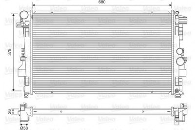Радиатор охлаждения MB Vito (W639) 2.2-3.5 03-