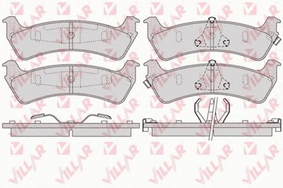 Комплект тормозных колодок, дисковый тормоз VILLAR купить