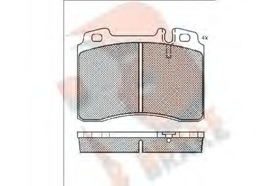 Комплект тормозных колодок, дисковый тормоз R BRAKE купить