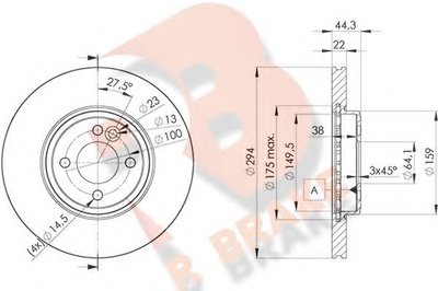 Тормозной диск R BRAKE купить