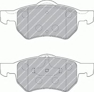 Комплект тормозных колодок, дисковый тормоз PREMIER FERODO Придбати