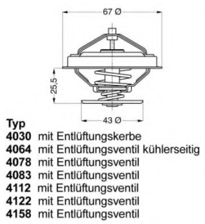 Термостат MB (W124/W210) 93-97