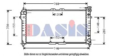 Радиатор, охлаждение двигателя AKS DASIS купить