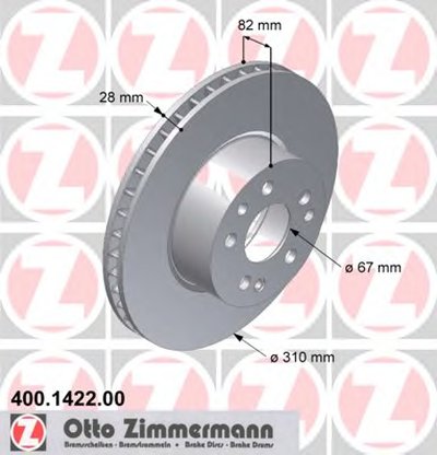 Тормозной диск ZIMMERMANN купить