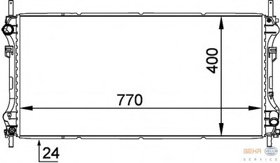 Радиатор, охлаждение двигателя BEHR-HELLA купить