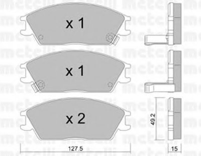 Колодки тормозные (передние) Hyundai Accent I/II 94-05/Getz 02-10/Elantra 90-00/Pony 85-95
