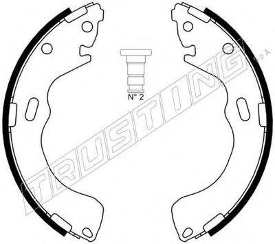 Комплект тормозных колодок TRUSTING купить