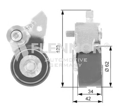 Натяжной ролик, ремень ГРМ FLENNOR купить