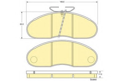 Комплект тормозных колодок, дисковый тормоз GIRLING купить