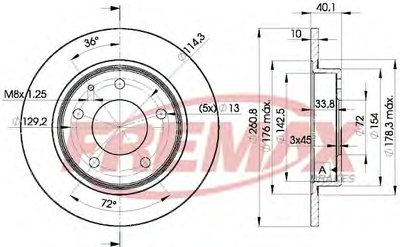 Тормозной диск Premium Carbon + FREMAX купить