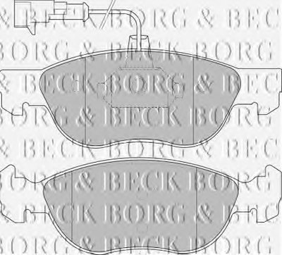 Комплект тормозных колодок, дисковый тормоз BORG & BECK купить