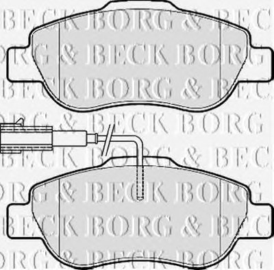 Комплект тормозных колодок, дисковый тормоз BORG & BECK купить