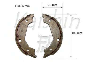 Комплект тормозных колодок KAISHIN купить