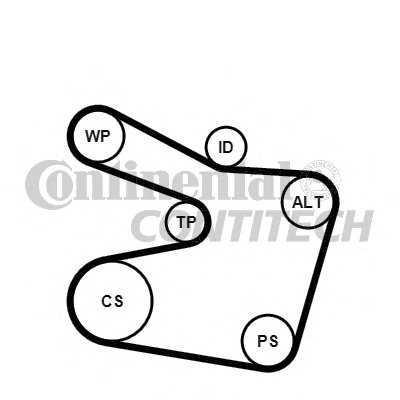 Поликлиновой ременный комплект CONTITECH купить