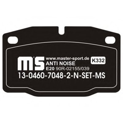 Комплект тормозных колодок, дисковый тормоз Anti-Noise MASTER-SPORT купить