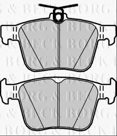 Комплект тормозных колодок, дисковый тормоз BORG & BECK купить