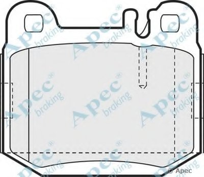 Комплект тормозных колодок, дисковый тормоз APEC braking купить
