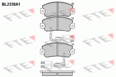 Комплект тормозных колодок, дисковый тормоз FTE купить