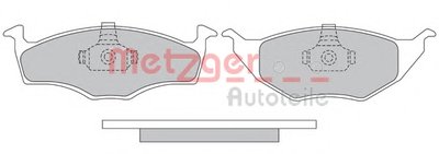 Комплект тормозных колодок, дисковый тормоз METZGER купить