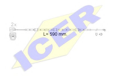 Сигнализатор, износ тормозных колодок ICER купить