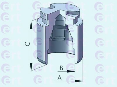 Поршень, корпус скобы тормоза ERT купить