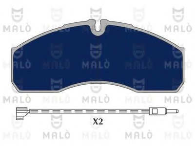 Комплект тормозных колодок, дисковый тормоз MALÒ купить