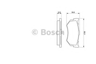 Комплект тормозных колодок, дисковый тормоз BOSCH купить