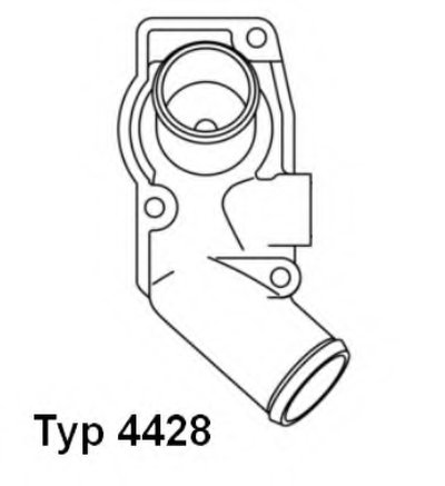 Термостат Opel Astra 2.0DI/DTI 98-05 (92°) (с корпусом)