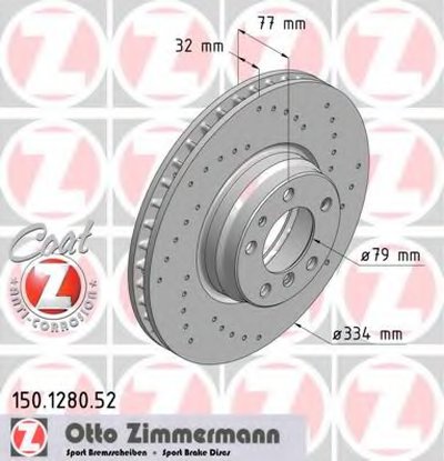 Тормозной диск SPORT BRAKE DISC COAT Z ZIMMERMANN купить