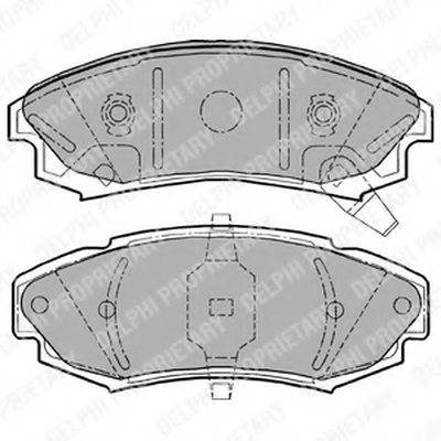 Комплект тормозных колодок, дисковый тормоз DELPHI купить