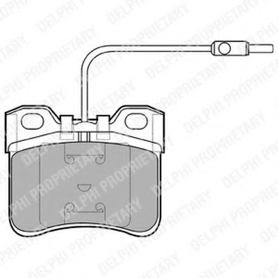 Комплект тормозных колодок, дисковый тормоз DELPHI купить