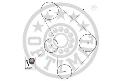 Комплект ремня ГРМ OPTIMAL купить