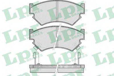 Комплект тормозных колодок, дисковый тормоз LPR купить