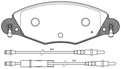 Комплект тормозных колодок, дисковый тормоз ADVANCE OPEN PARTS купить