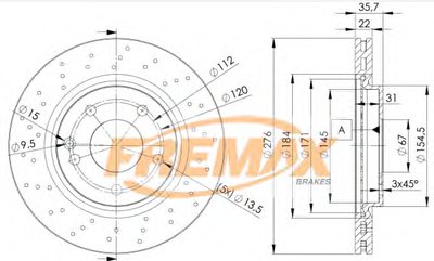 Тормозной диск Premium Carbon + FREMAX купить