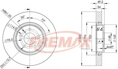 Тормозной диск Premium Carbon + FREMAX купить