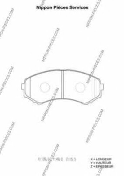 Комплект тормозных колодок, дисковый тормоз NPS купить