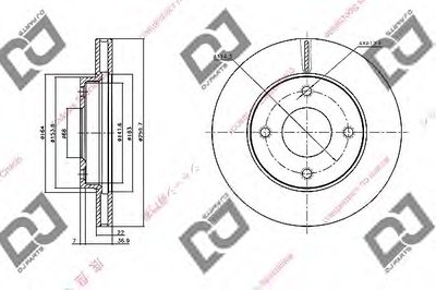 Тормозной диск DJ PARTS купить