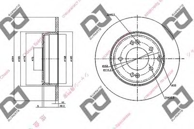 Тормозной диск DJ PARTS купить