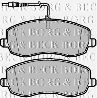 Комплект тормозных колодок, дисковый тормоз BORG & BECK купить