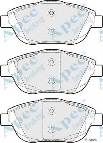 Комплект тормозных колодок, дисковый тормоз APEC braking купить