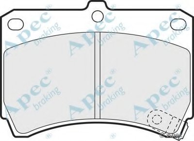 Комплект тормозных колодок, дисковый тормоз APEC braking купить