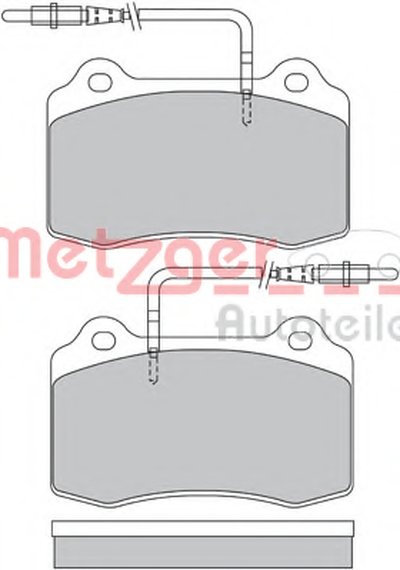 Комплект тормозных колодок, дисковый тормоз METZGER купить