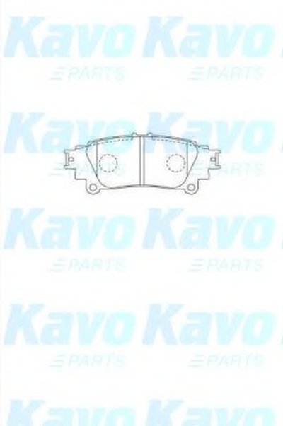 Комплект тормозных колодок, дисковый тормоз MK KASHIYAMA KAVO PARTS купить