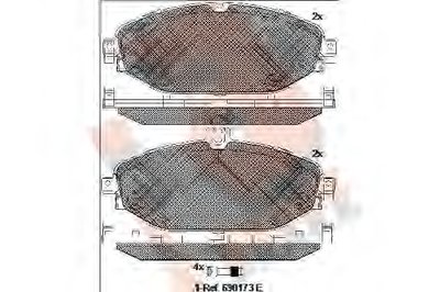 Комплект тормозных колодок, дисковый тормоз R BRAKE купить