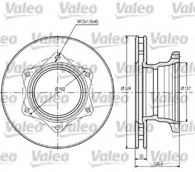 Тормозной диск VALEO купить