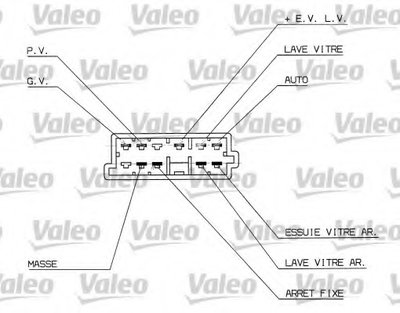 Выключатель на колонке рулевого управления VALEO купить